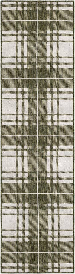 Detail image of 2' x 8' Easy-Clean Checkered Indoor / Outdoor Runner Rug
