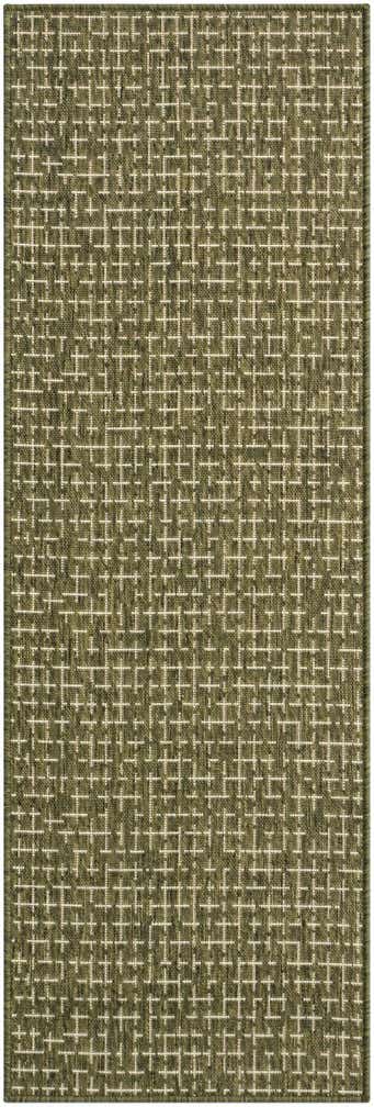 2' x 6' Easy-Clean Checkered Indoor / Outdoor Runner Rug