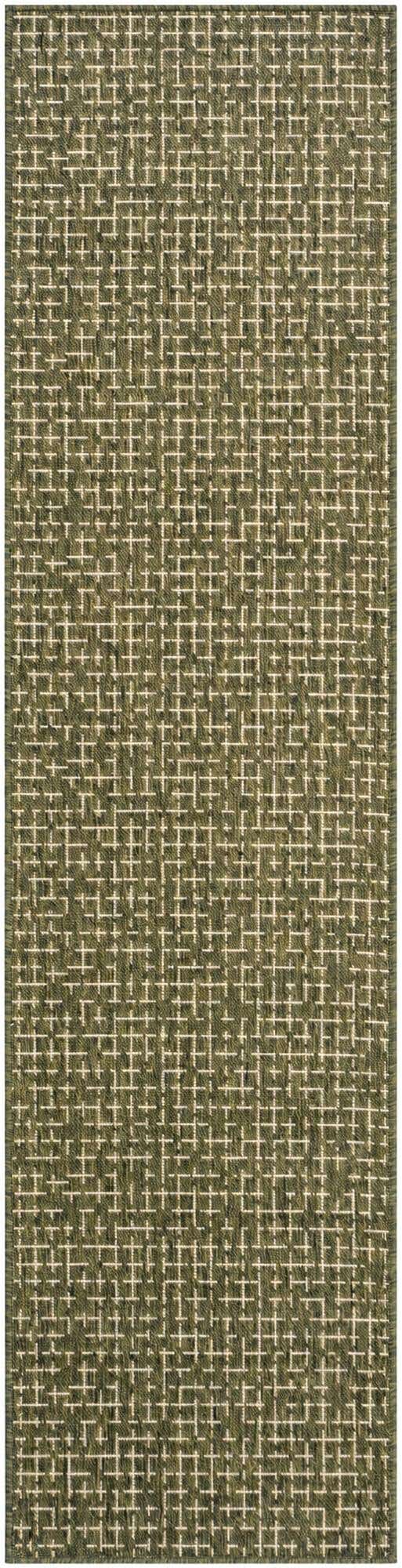 2' x 8' Easy-Clean Checkered Indoor / Outdoor Runner Rug