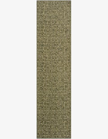 2' x 8' Easy-Clean Checkered Indoor / Outdoor Runner Rug