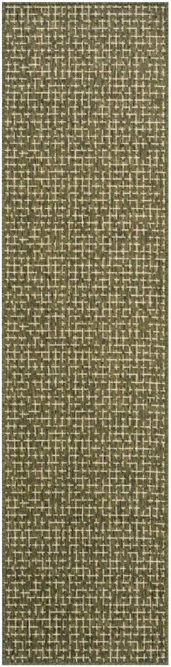 Detail image of 2' x 8' Easy-Clean Checkered Indoor / Outdoor Runner Rug