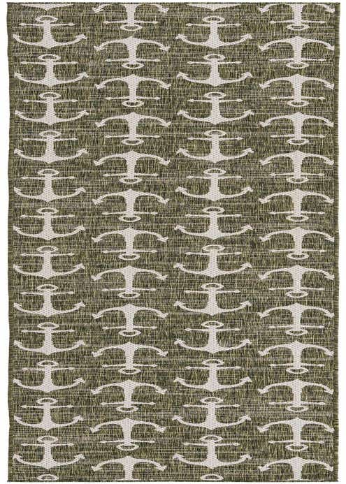 2' 7 x 12' Easy-Clean Coastal Indoor / Outdoor Runner Rug