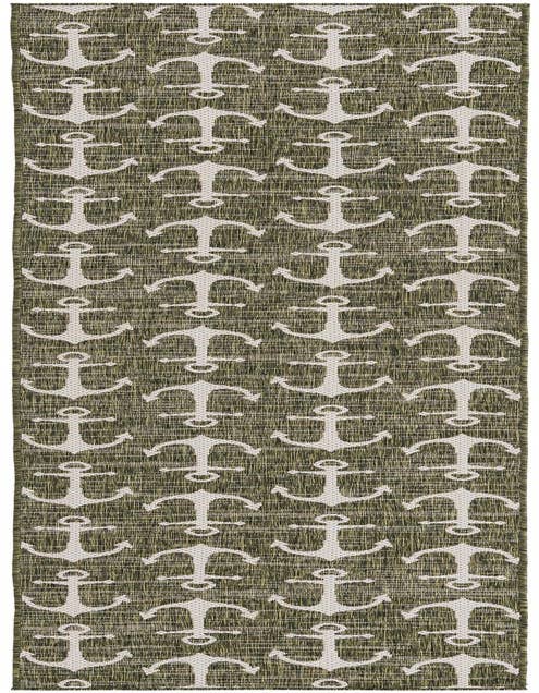 Detail image of 2' 7 x 12' Easy-Clean Coastal Indoor / Outdoor Runner Rug