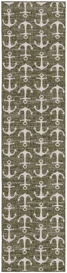 Detail image of 2' 7 x 12' Easy-Clean Coastal Indoor / Outdoor Runner Rug
