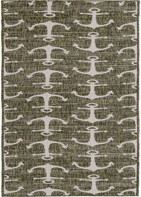 2' x 8' Easy-Clean Coastal Indoor / Outdoor Runner Rug