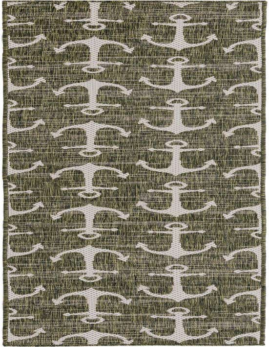 2' x 8' Easy-Clean Coastal Indoor / Outdoor Runner Rug