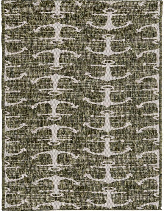 Detail image of 2' x 8' Easy-Clean Coastal Indoor / Outdoor Runner Rug