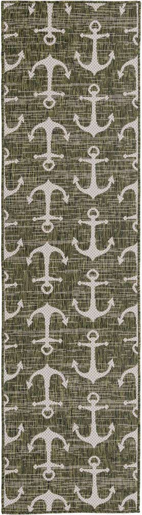 2' x 8' Easy-Clean Coastal Indoor / Outdoor Runner Rug