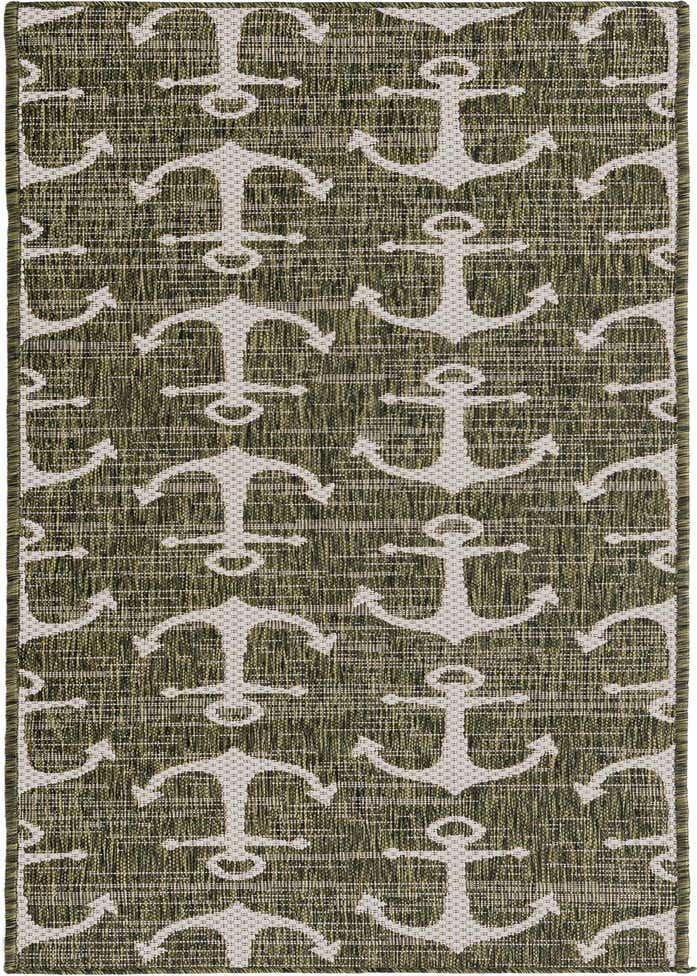 2' x 6' Easy-Clean Coastal Indoor / Outdoor Runner Rug