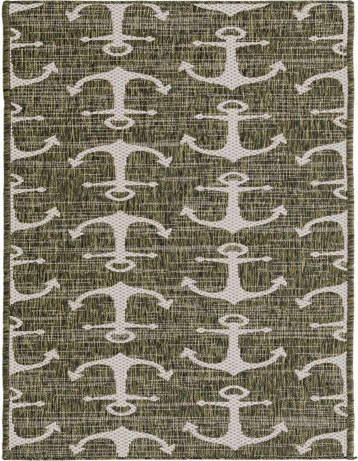2' x 6' Easy-Clean Coastal Indoor / Outdoor Runner Rug