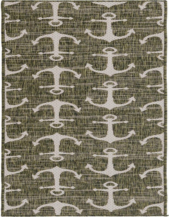 Detail image of 2' x 6' Easy-Clean Coastal Indoor / Outdoor Runner Rug