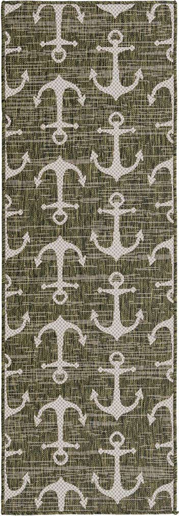 2' x 6' Easy-Clean Coastal Indoor / Outdoor Runner Rug