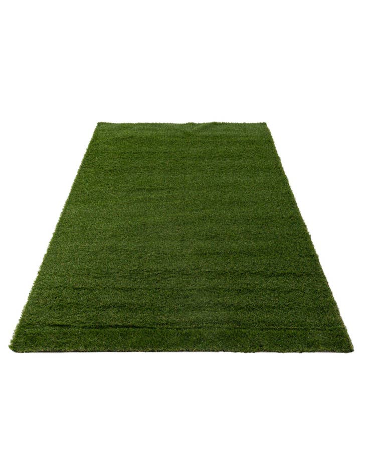 Detail image of 5' 2 x 10'  Washable Grass Indoor / Outdoor Runner Rug