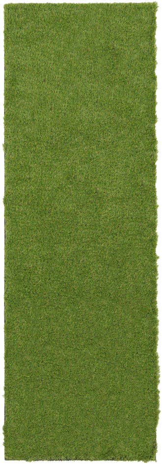 Detail image of 2' 7 x 8' Easy-Clean Grass Indoor / Outdoor Runner Rug