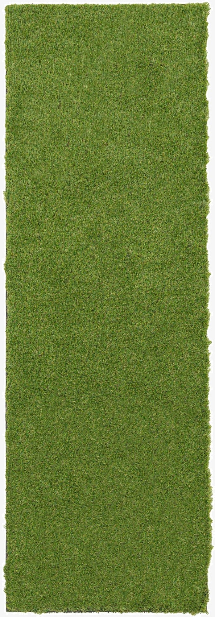 2' 7 x 8'  Washable Grass Indoor / Outdoor Runner Rug
