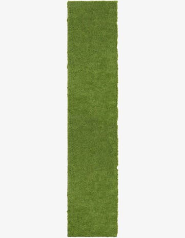 Green Easy-Clean Grass Indoor / Outdoor Runner Rug