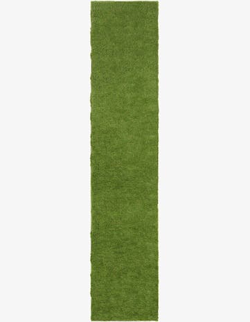 Green Easy-Clean Grass Indoor / Outdoor Runner Rug