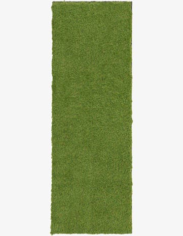 2' x 6' Easy-Clean Grass Indoor / Outdoor Runner Rug