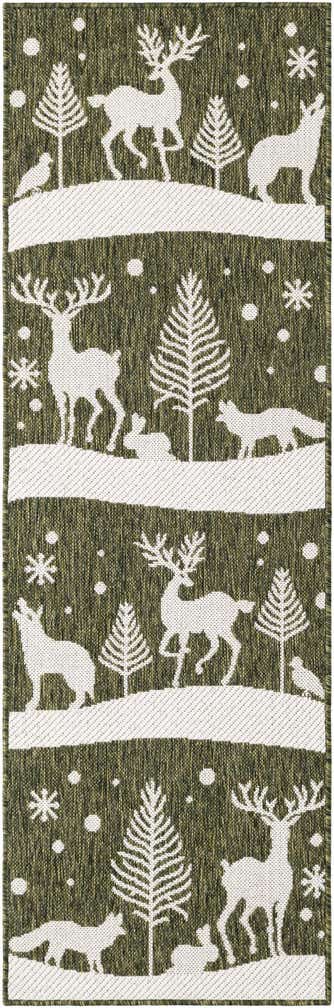 2' x 6' Easy-Clean Holiday Indoor / Outdoor Runner Rug