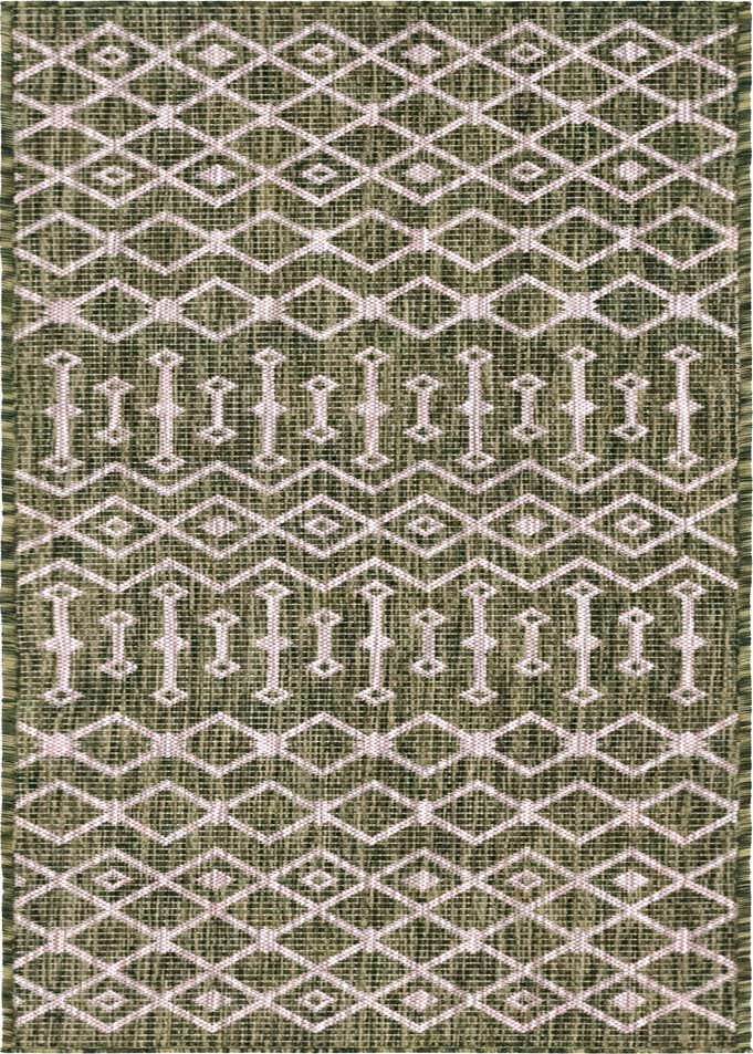 2' x 6' Easy-Clean Lattice Indoor / Outdoor Runner Rug