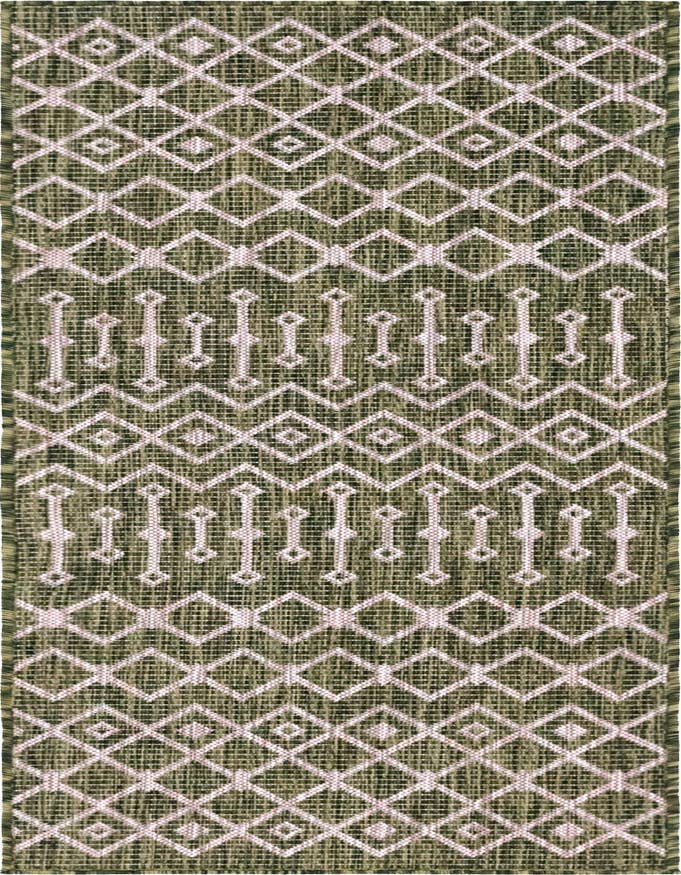 Detail image of 2' x 6' Easy-Clean Lattice Indoor / Outdoor Runner Rug