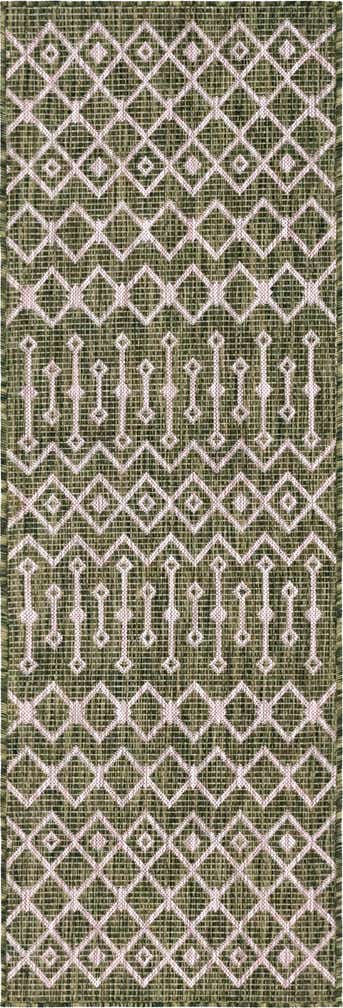 2' x 6' Easy-Clean Lattice Indoor / Outdoor Runner Rug