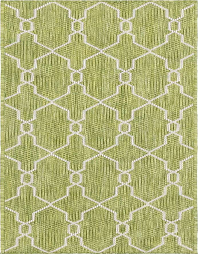 2' x 6' Easy-Clean Lattice Indoor / Outdoor Runner Rug