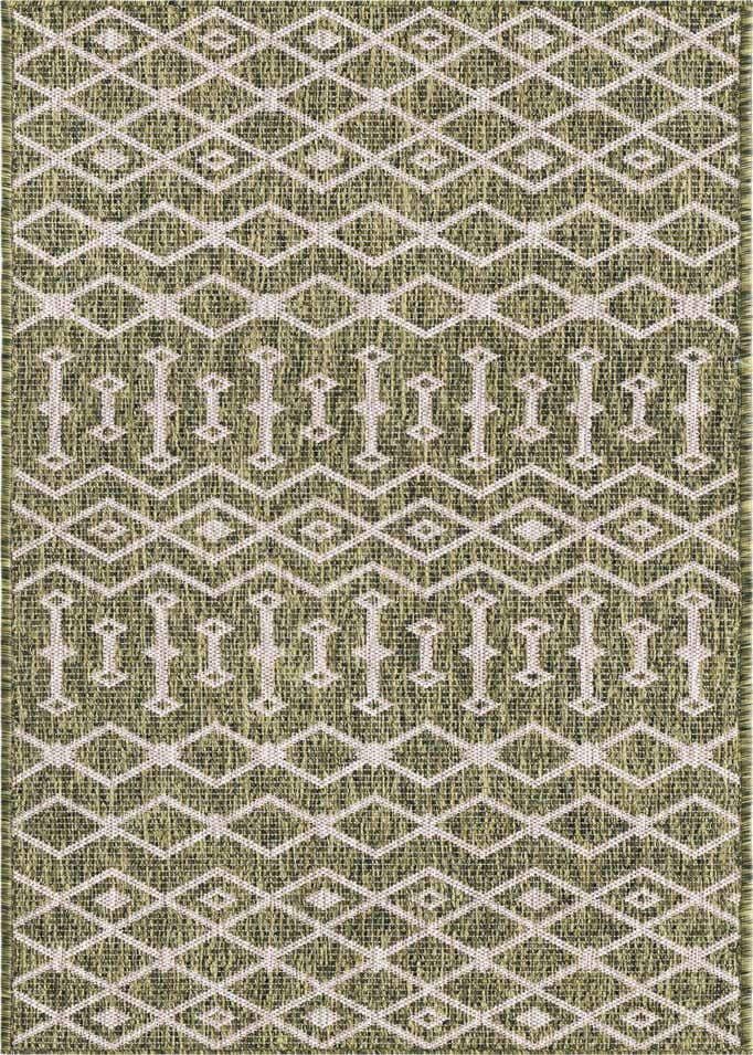 2' x 8' Easy-Clean Lattice Indoor / Outdoor Runner Rug