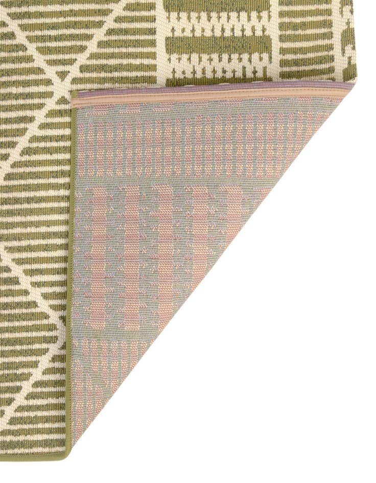 Detail image of 2' 7 x 5' 3 Washable Lattice Indoor / Outdoor Runner Rug