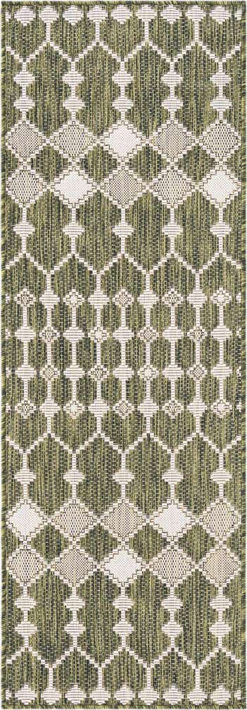60cm x 185cm Easy-Clean Lattice Indoor / Outdoor Runner Rug