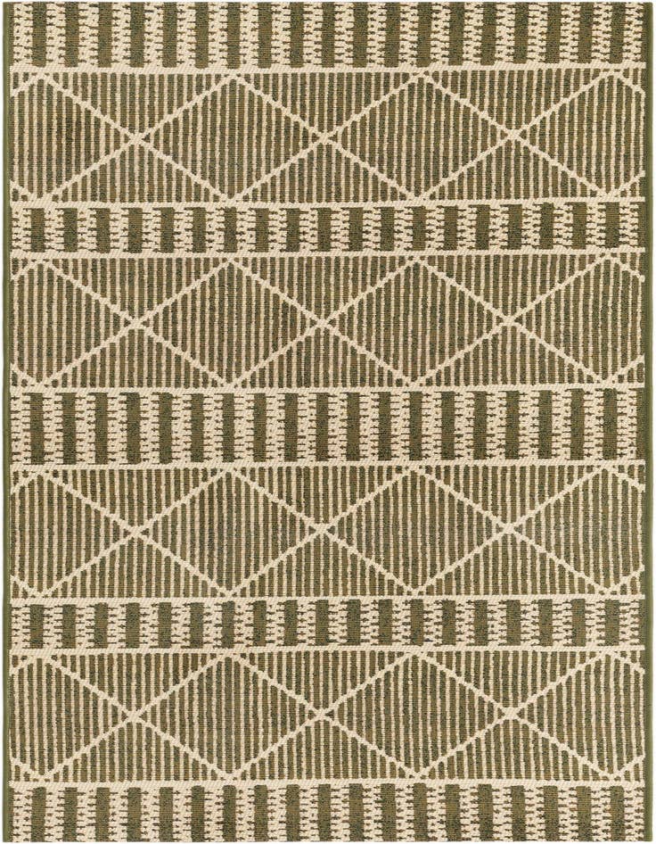 Detail image of 2' 7 x 5' 3 Easy-Clean Lattice Indoor / Outdoor Runner Rug