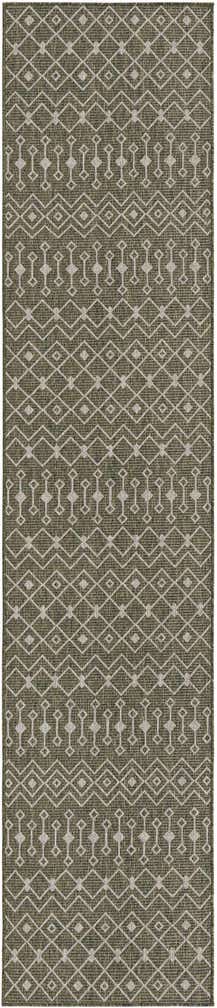 2' 7 x 12' Easy-Clean Lattice Indoor / Outdoor Runner Rug