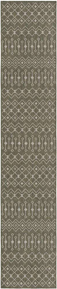 2' 7 x 13' Easy-Clean Lattice Indoor / Outdoor Runner Rug