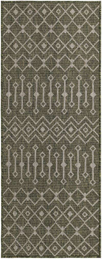 2' x 5' Easy-Clean Lattice Indoor / Outdoor Runner Rug