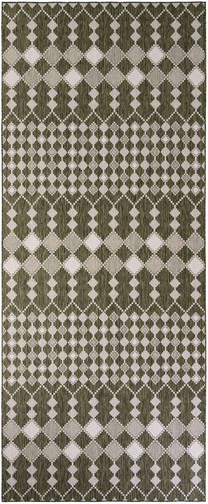 6' x 15' Easy-Clean Lattice Indoor / Outdoor Runner Rug