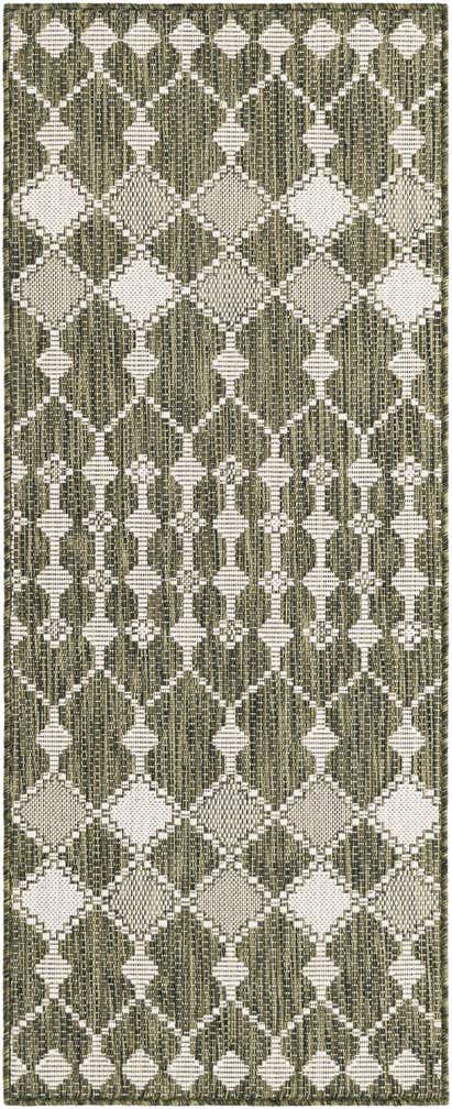 2' x 5' Easy-Clean Lattice Indoor / Outdoor Runner Rug