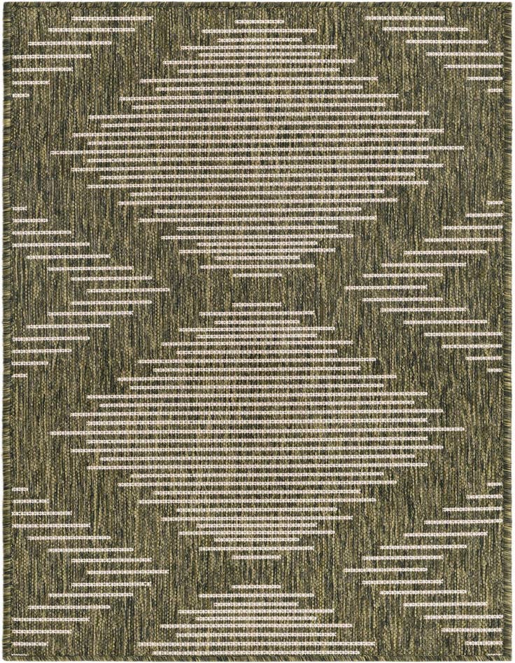 Detail image of 2' x 4' Easy-Clean Modern Indoor / Outdoor Runner Rug