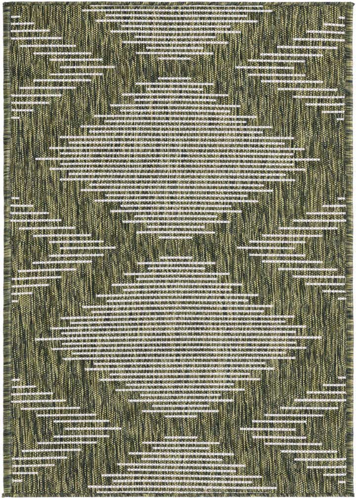 2' x 5' 3 Easy-Clean Modern Indoor / Outdoor Runner Rug