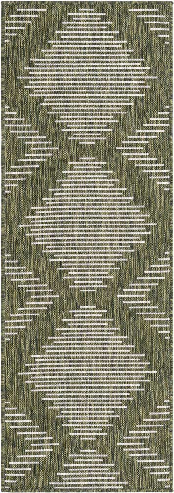2' x 6' Easy-Clean Modern Indoor / Outdoor Runner Rug