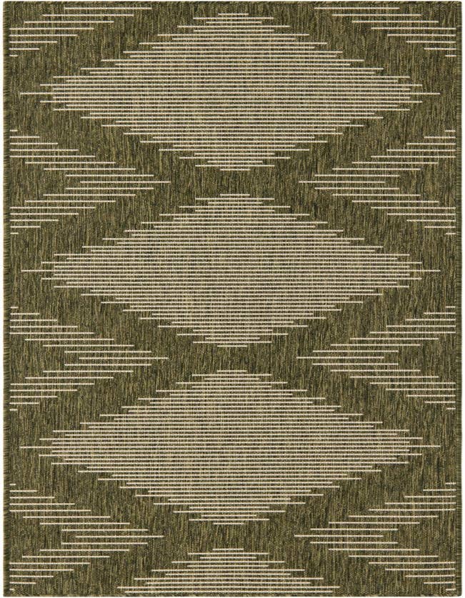 Detail image of 2' x 8' Easy-Clean Modern Indoor / Outdoor Runner Rug