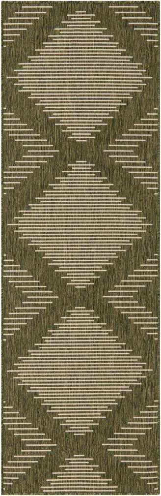 2' x 8' Easy-Clean Modern Indoor / Outdoor Runner Rug