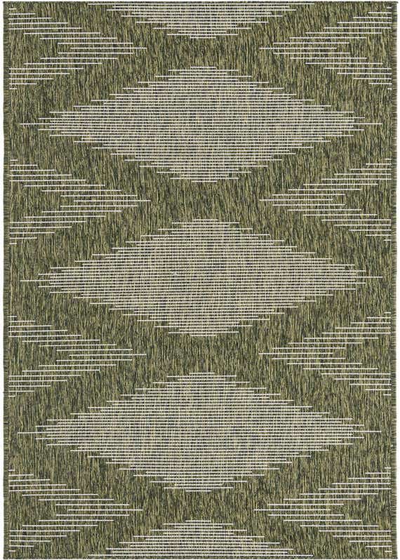 2' 7 x 12' Easy-Clean Modern Indoor / Outdoor Runner Rug