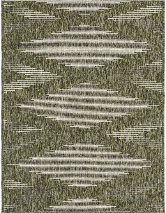 2' 7 x 12' Easy-Clean Modern Indoor / Outdoor Runner Rug