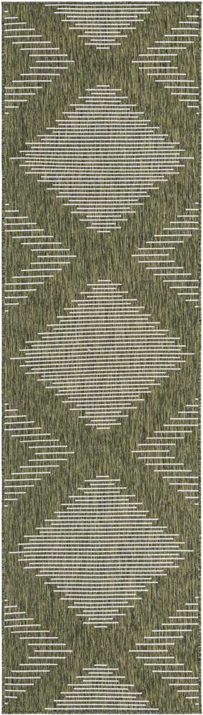 2' 7 x 12' Easy-Clean Modern Indoor / Outdoor Runner Rug