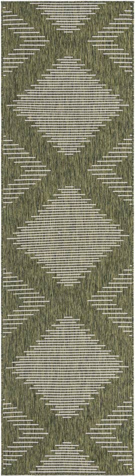 Detail image of 2' 7 x 12' Easy-Clean Modern Indoor / Outdoor Runner Rug