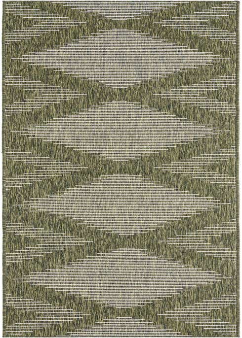 3' 3 x 14' Easy-Clean Modern Indoor / Outdoor Runner Rug