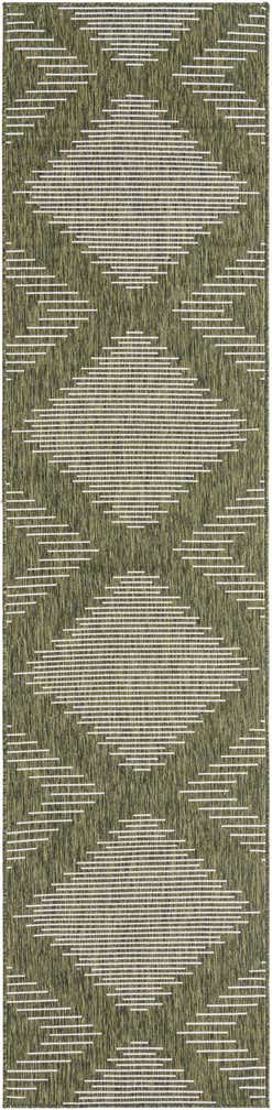 3' 3 x 14' Easy-Clean Modern Indoor / Outdoor Runner Rug