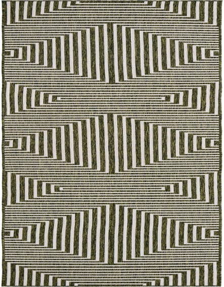 Detail image of 2' 7 x 12' Easy-Clean Modern Indoor / Outdoor Runner Rug