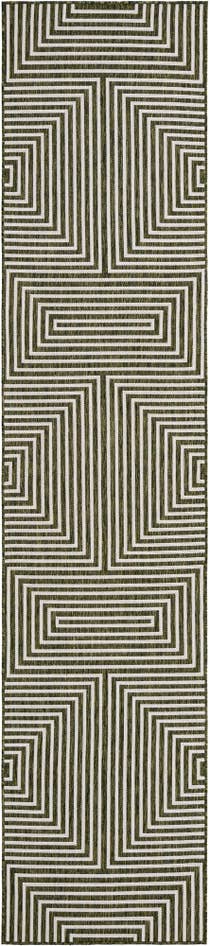 Detail image of 2' 7 x 12' Easy-Clean Modern Indoor / Outdoor Runner Rug