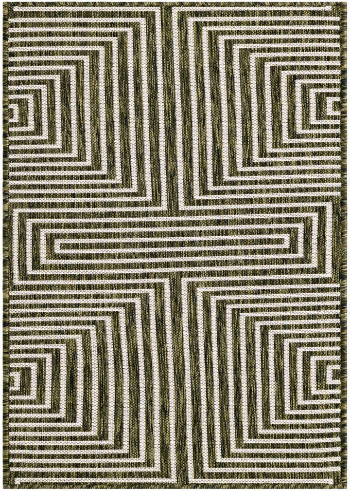 2' x 4' Easy-Clean Modern Indoor / Outdoor Runner Rug